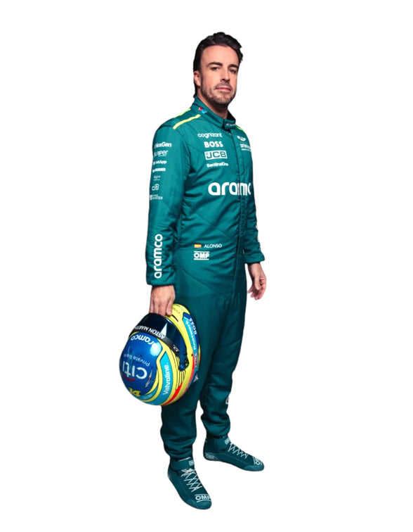 2024 Fernando Alonso Aston Martin F1 Race Suit REPLICA