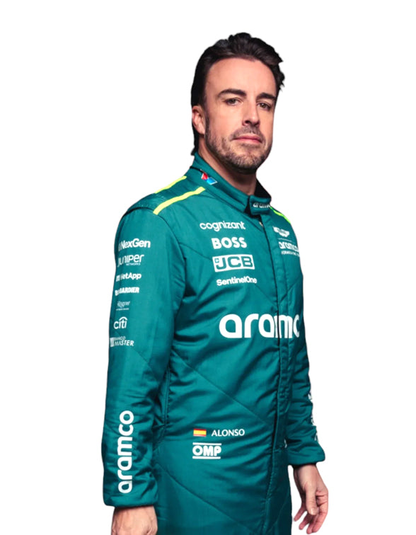 2024 Fernando Alonso Aston Martin F1 Race Suit REPLICA