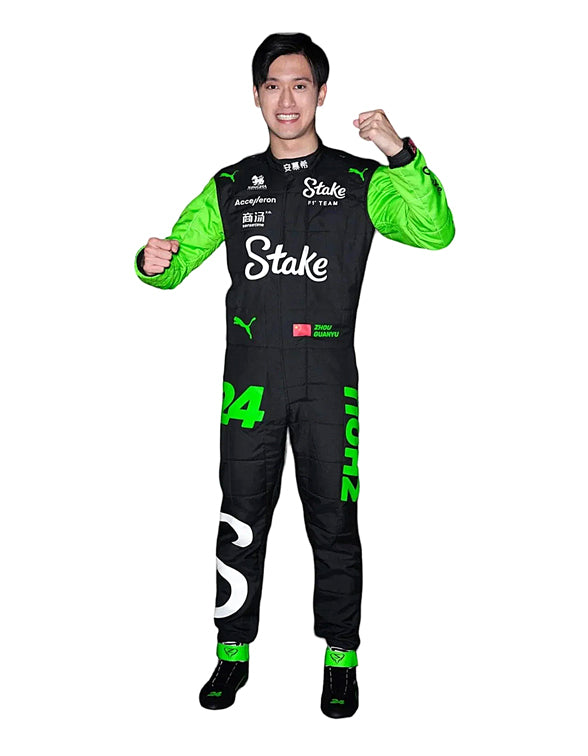 Zhou Guanyu Kick Sauber 2024 racing suit, race suit