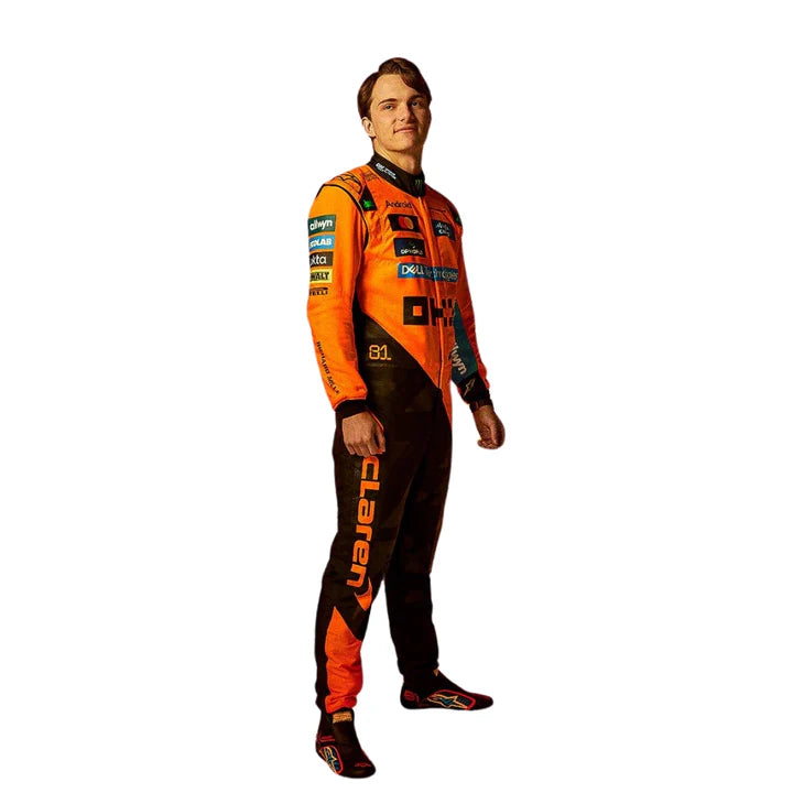 Oscar Piastri 2025 McLaren Formula 1 Racing Suit – New F1 Team Racewear