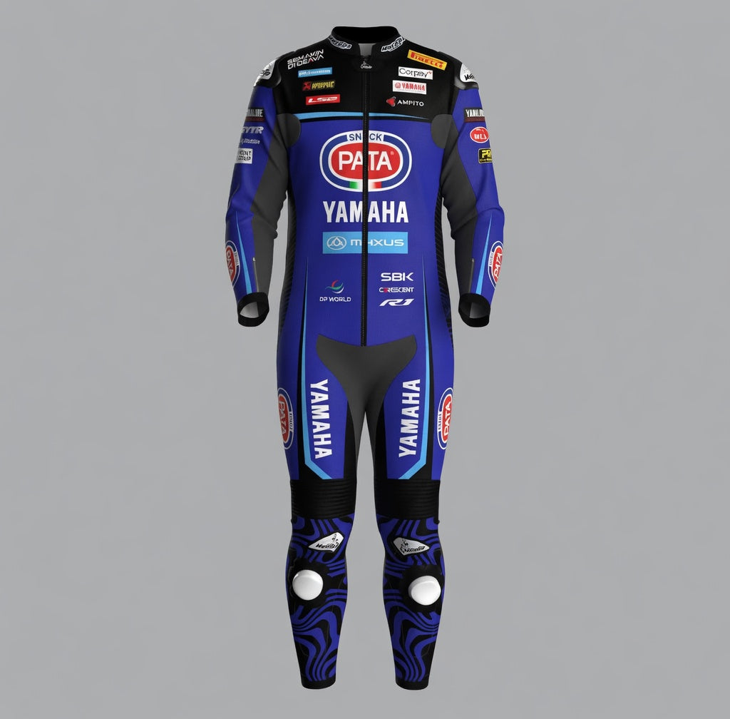 MotoGP Yamaha Racing Suit 2026 - Xavi Vierge Pata Maxus WSBK Leather Gear