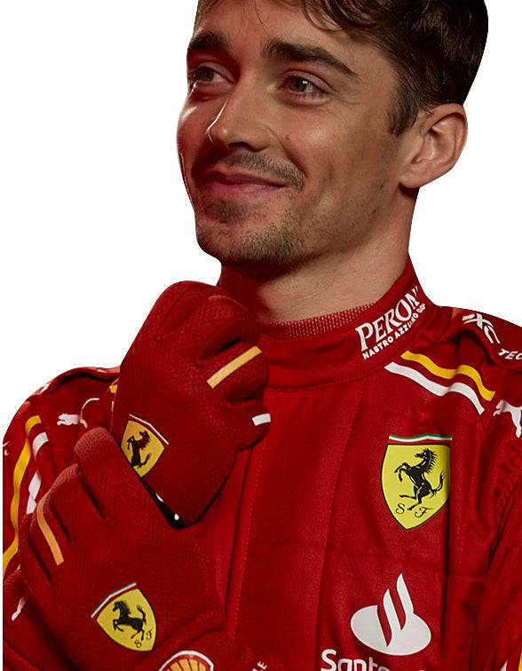 Nuova tuta da gara Charles Leclerc 2023 Ferrari F1