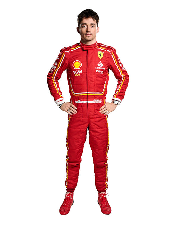 Nuova tuta da gara Charles Leclerc 2023 Ferrari F1