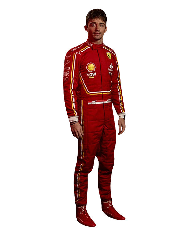 Nuova tuta da gara Charles Leclerc 2023 Ferrari F1