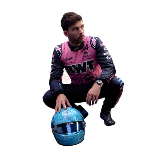 Pierre Gasly 2026 BWT Alpine F1 Team Replica Race Suit | Blue & Pink Edition