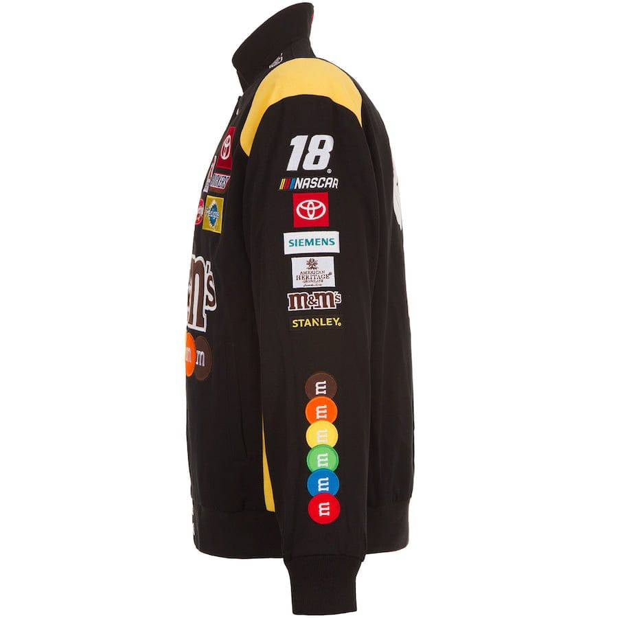 Kyle Busch M&M’s Full-Snap Twill Racing Jacket – Black Limited Edition