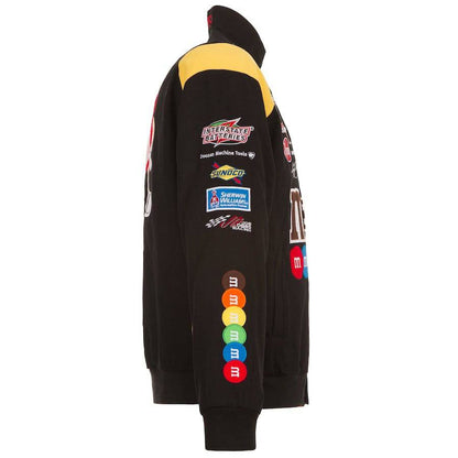 Kyle Busch M&M’s Full-Snap Twill Racing Jacket – Black Limited Edition