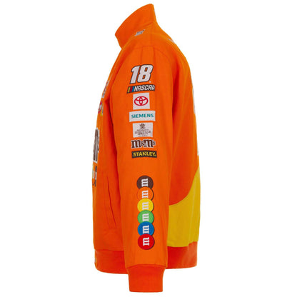 Kyle Busch M&M’s Full-Snap Twill Racing Jacket – Orange Limited Edition