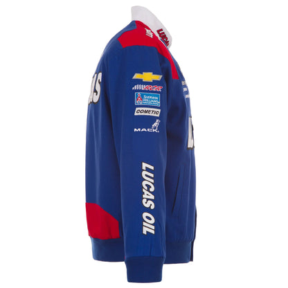 2025 Kyle Busch Lucas Oil Full-Snap Racing Jacket – Royal Blue NASCAR Fanwear