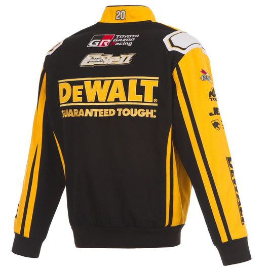 2025 Christopher Bell DeWalt Full-Snap Racing Jacket – Black/Yellow NASCAR Fanwear
