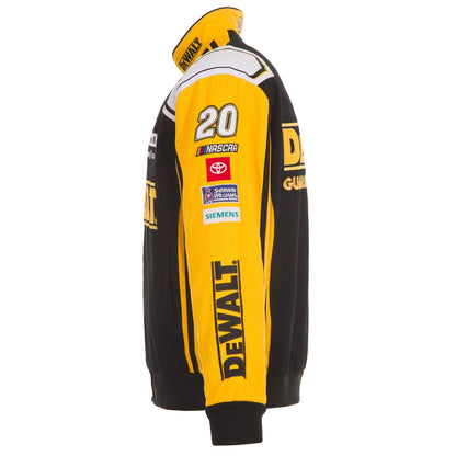 2025 Christopher Bell DeWalt Full-Snap Racing Jacket – Black/Yellow NASCAR Fanwear