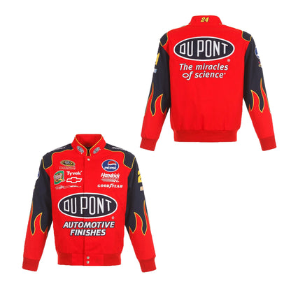 Jeff Gordon NASCAR DuPont Navy-Red Uniform Full-Snap Jacket