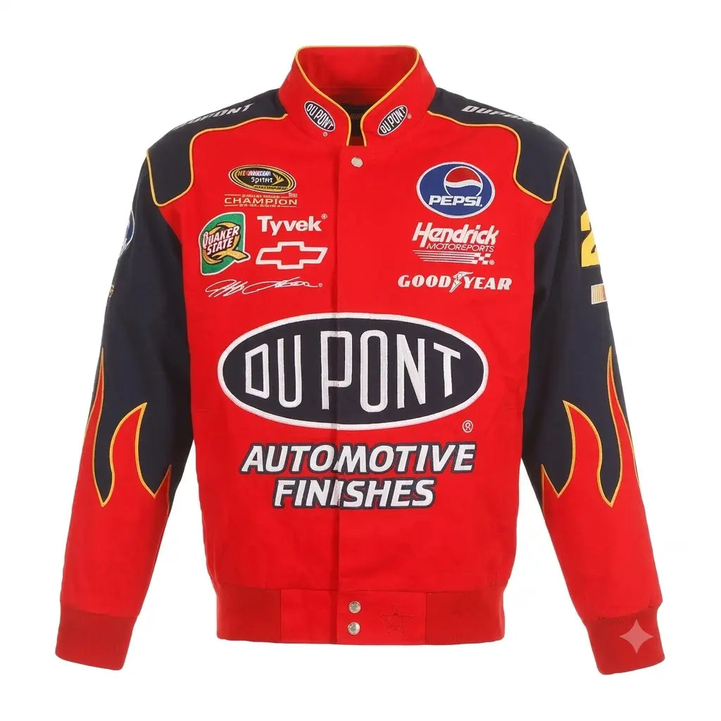 Jeff Gordon NASCAR DuPont Navy-Red Uniform Full-Snap Jacket