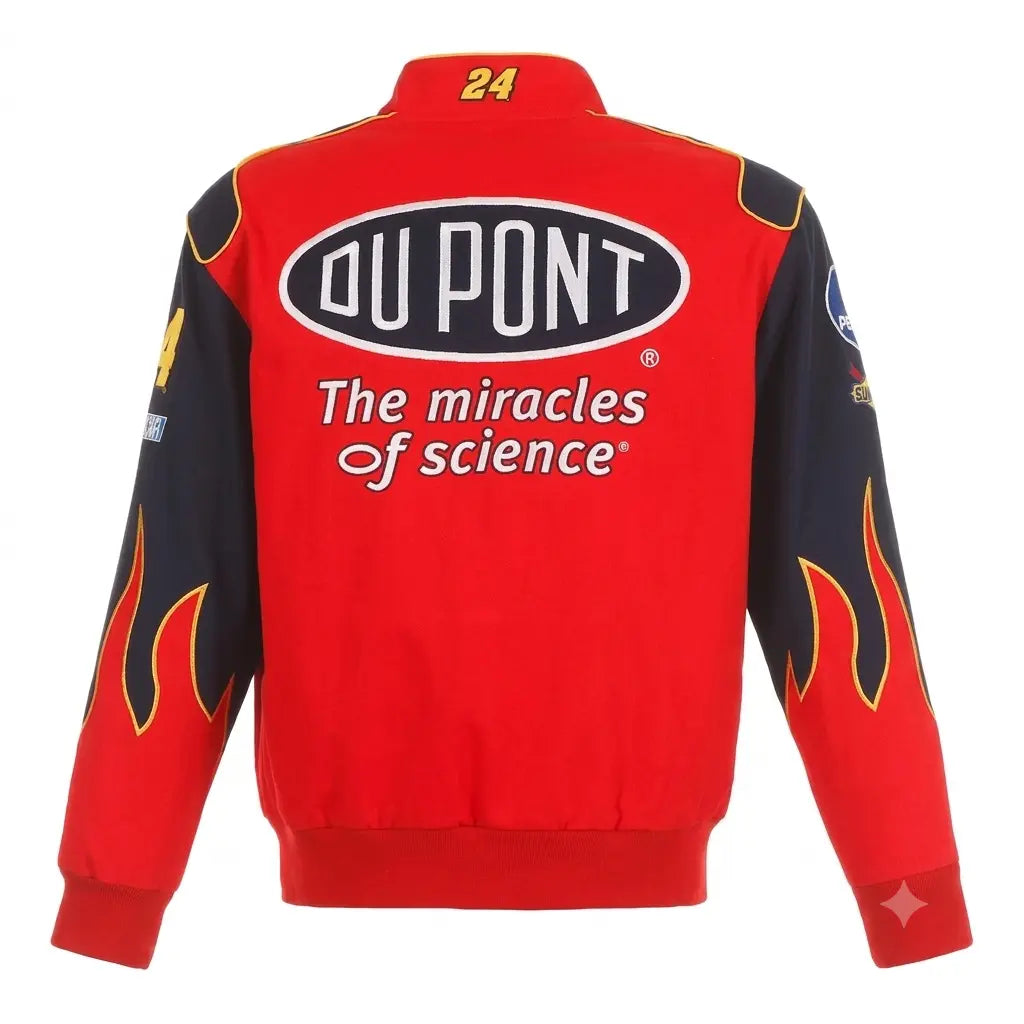 Jeff Gordon NASCAR DuPont Navy-Red Uniform Full-Snap Jacket
