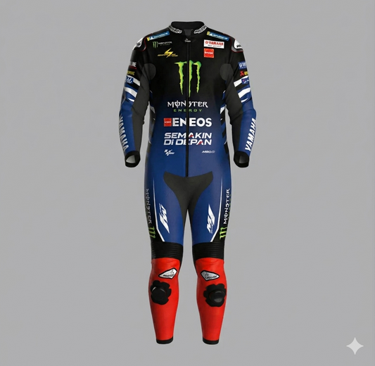 MotoGP Monster Energy Yamaha Racing Suit 2026 Alex Rins Leather Gear