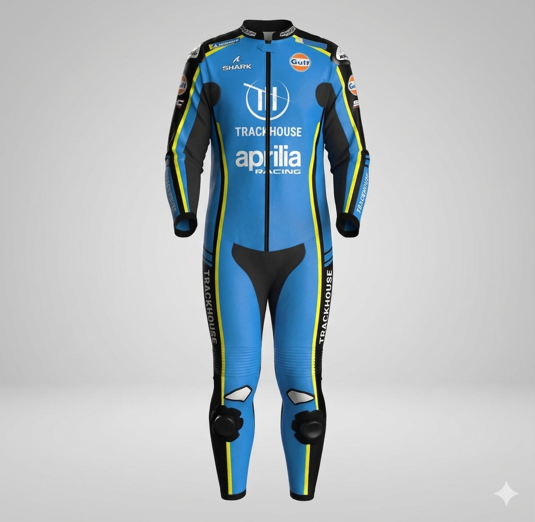 MotoGP Trackhouse Aprilia Racing Suit 2026 Raul Fernandez Leather Gear