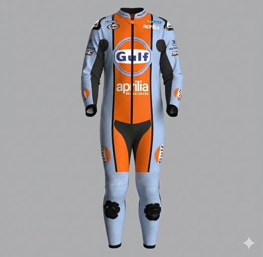 MotoGP Aprilia Racing Suit 2026 Ai Ogura Gulf Edition Leather Gear