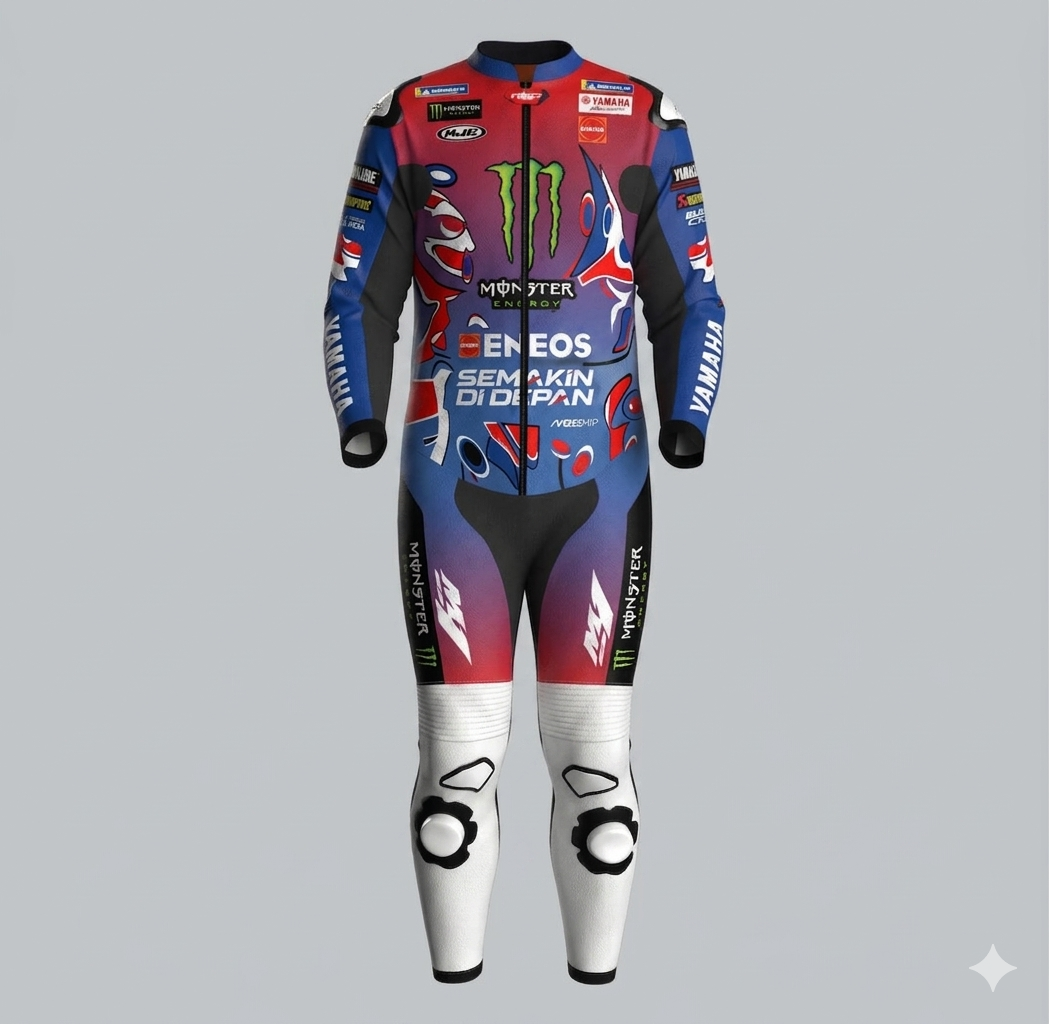 MotoGP Monster Energy Yamaha Racing Suit 2026 Fabio Quartararo Leather Gear