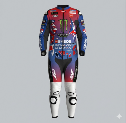 MotoGP Monster Energy Yamaha Racing Suit 2026 Fabio Quartararo Leather Gear