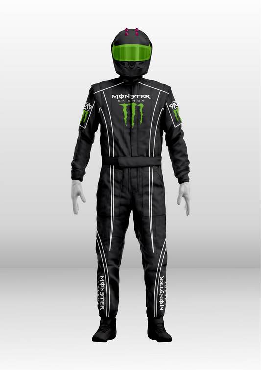 Monster energy kart racing suit