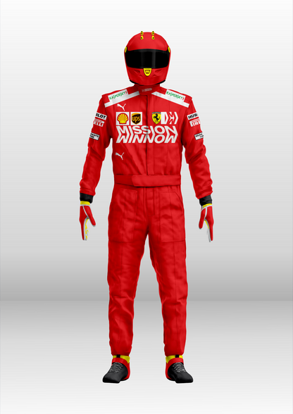 Sebastian vettel 2019 mission winnow racing suit f1
