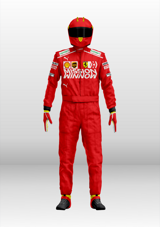 Sebastian vettel 2019 mission winnow racing suit f1