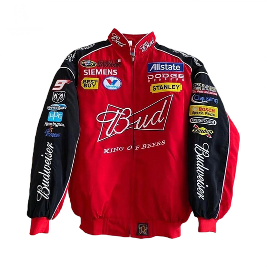 NASCAR bud embroidered jacket grwears