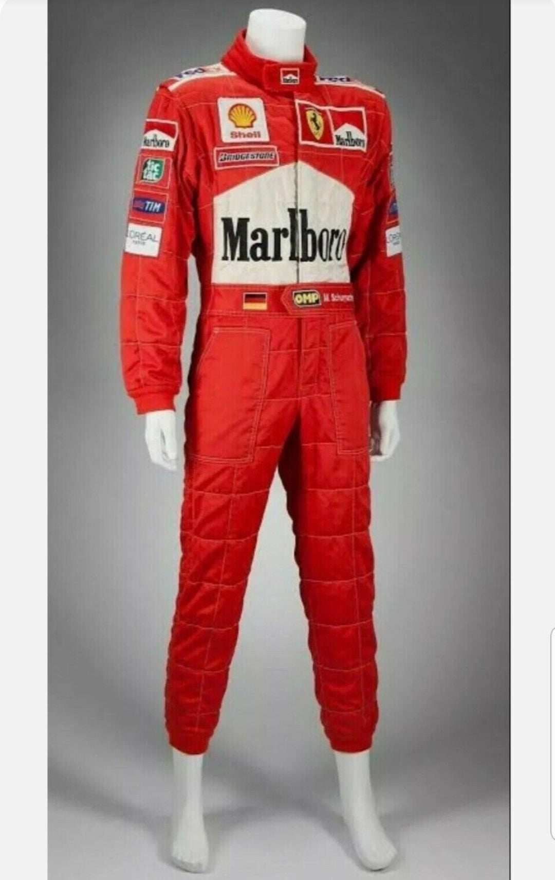 Michael schumacher racing suit malboro honda