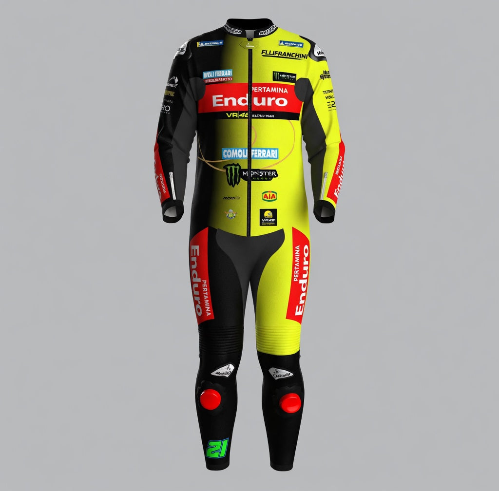 MotoGP VR46 Ducati Racing Suit 2026 - Franco Morbidelli Leather Leathers