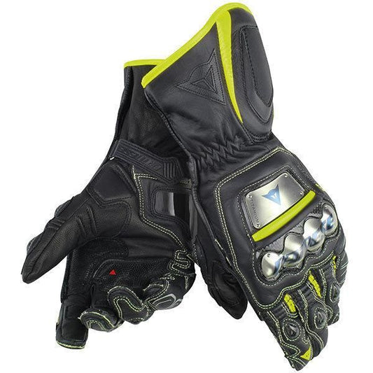 GRW 014 Metal D1 Black/Yellow Motorcycle Gloves