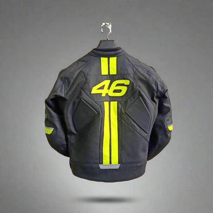 Valentino rossi motorbike leather motorcycle jacket vr 46
