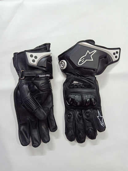 GP Pro Tech Air Leather Gloves Black/White