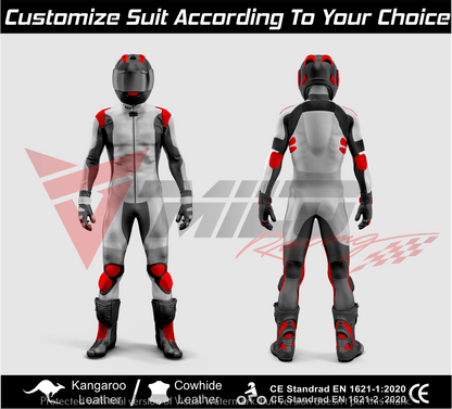 Custom MotoGP Yamaha Leather Protective Gear - Motorcycle Racing Suit - Motorbike Armored Riding For Track & Street Riders - Unisex