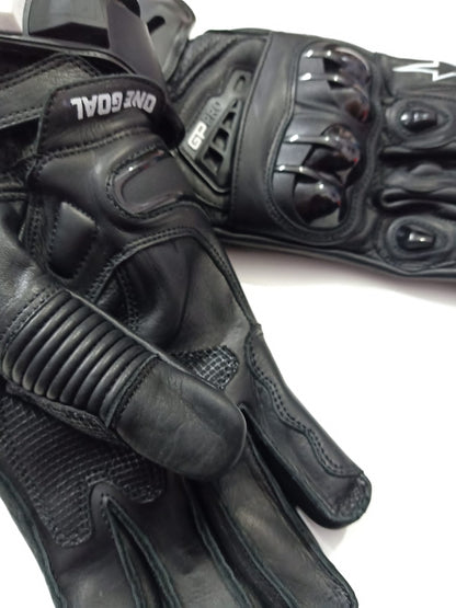 GP Pro Tech Air Leather Gloves Black/White