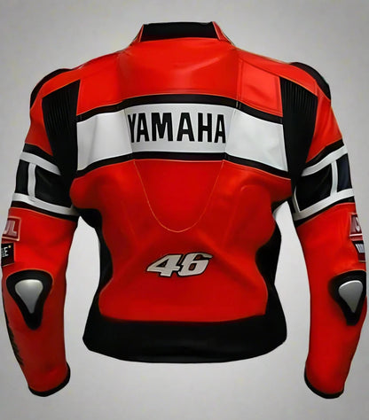 GRJ 0236 yamaha r1 red motorcycle leather racing jacket