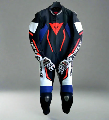 GRS 077 MotoGP Misano Motorcycle Motorbike Leather Suit One Pc