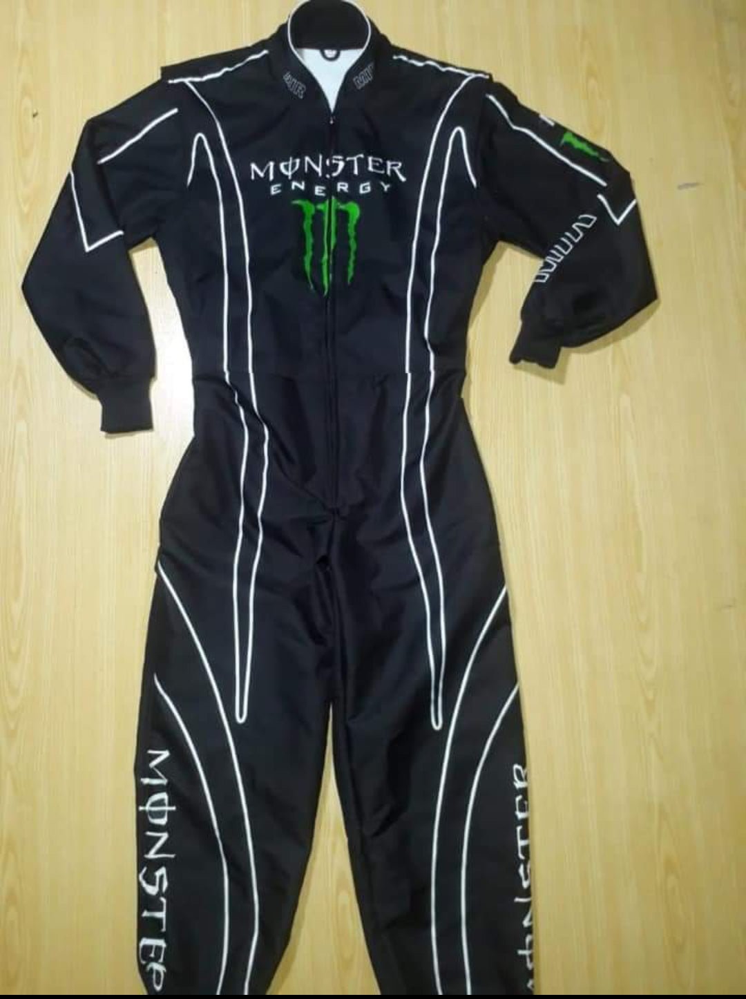 Monster energy kart racing suit