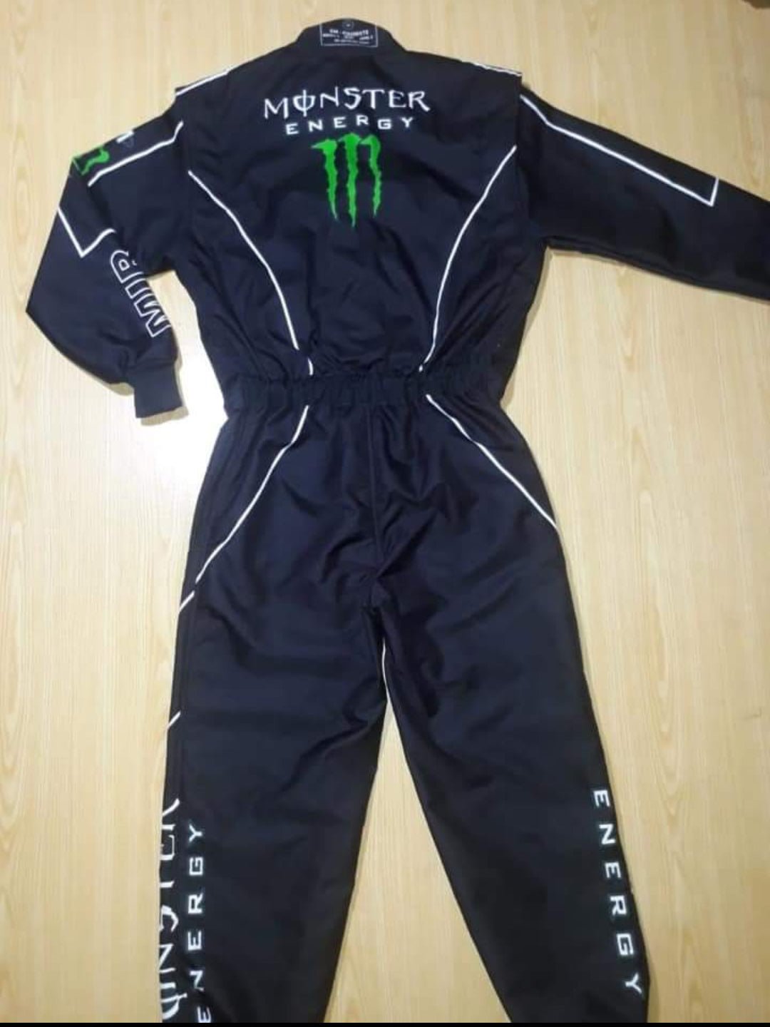 Monster energy kart racing suit